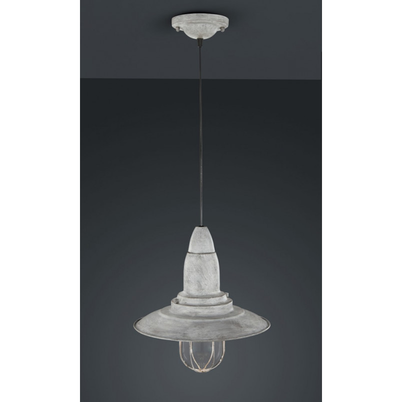 Lampa wisząca rustykalna Fisherman | Trio - Szary 32cm