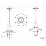 Lampa wisząca rustykalna Fisherman | Trio - Szary 32cm