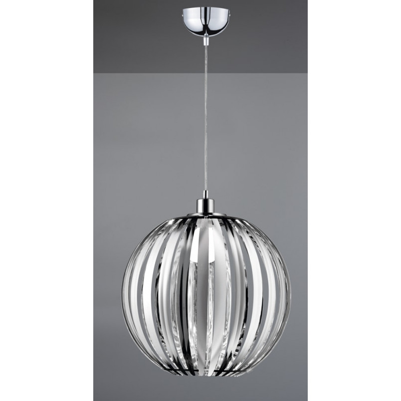 Lampa wisząca kula Trio Zucca chrom 40cm | Nowoczesne oświetlenie