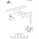 Kinkiet Gianni LED 60cm | Nowoczesne oświetlenie łazienkowe Trio