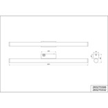 Kinkiet do łazni LED Mattimo | Trio - 80cm, Czarny