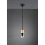 Lampa wisząca Trio Robin: Szkło dymione, mosiądz - Kup teraz!