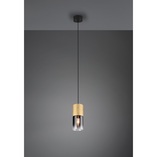 Lampa wisząca Trio Robin: Szkło dymione, mosiądz - Kup teraz!