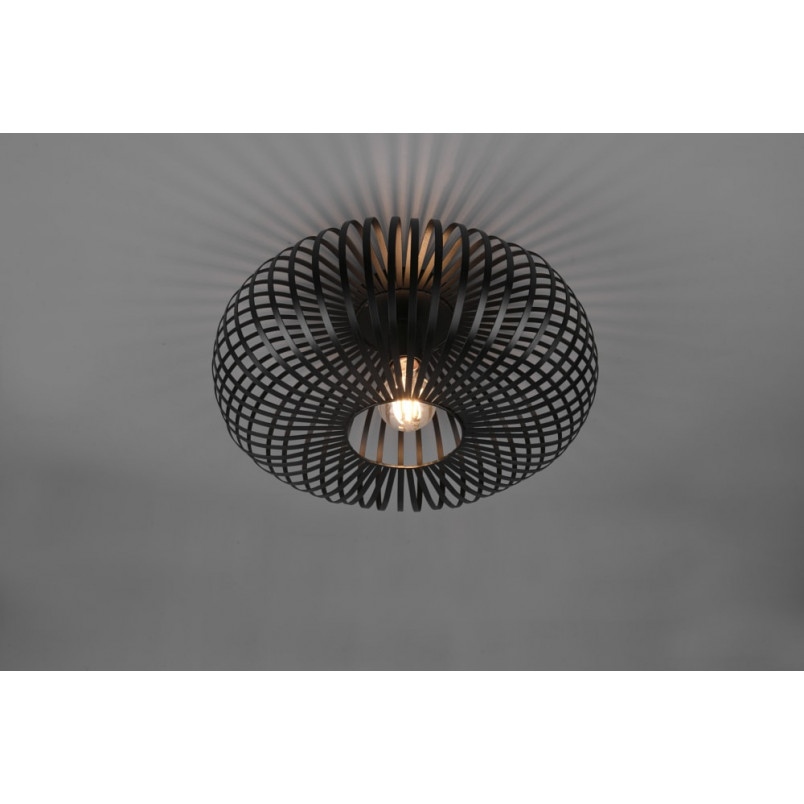Plafon Loft Johann Trio - Czarny, Druciany, E27 | Sklep Lamp