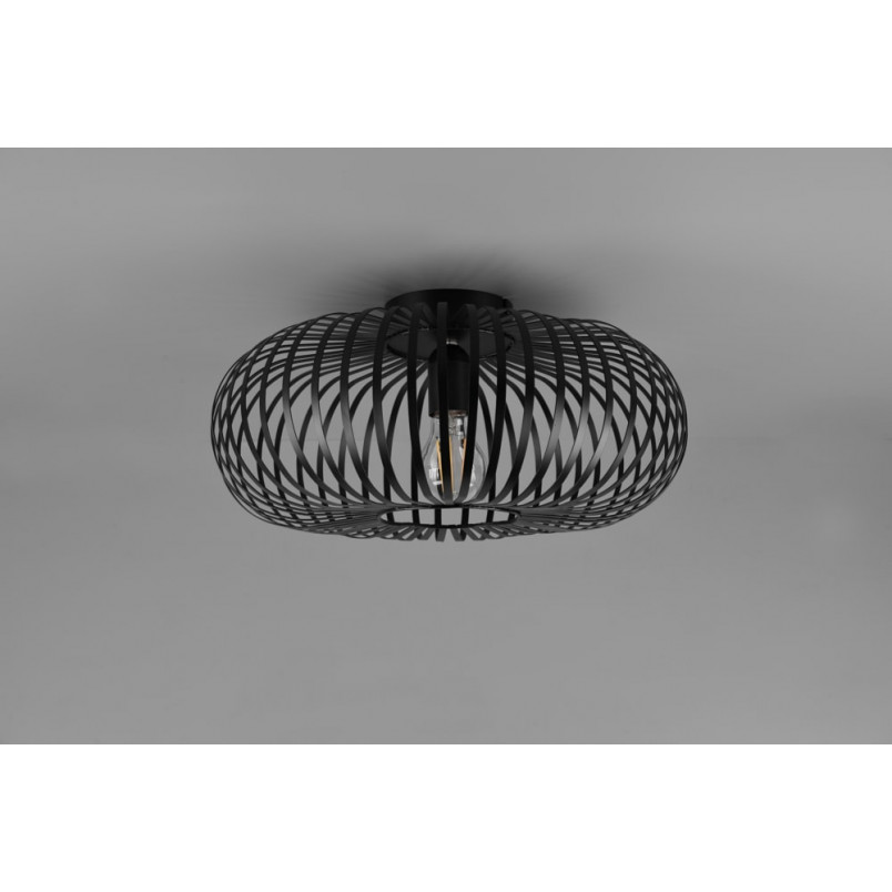 Plafon Loft Johann Trio - Czarny, Druciany, E27 | Sklep Lamp