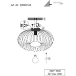 Plafon Loft Johann Trio - Czarny, Druciany, E27 | Sklep Lamp