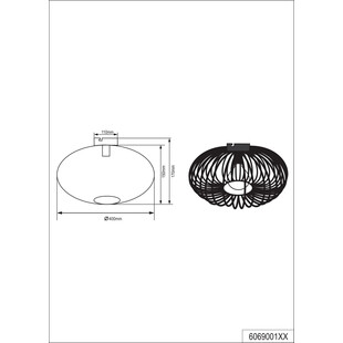 Plafon Loft Johann Trio - Czarny, Druciany, E27 | Sklep Lamp