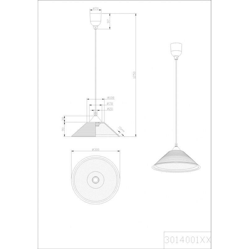 Lampa wisząca Diego biała Trio | Elegancki design