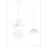 Lampa wisząca Diego biała Trio | Elegancki design