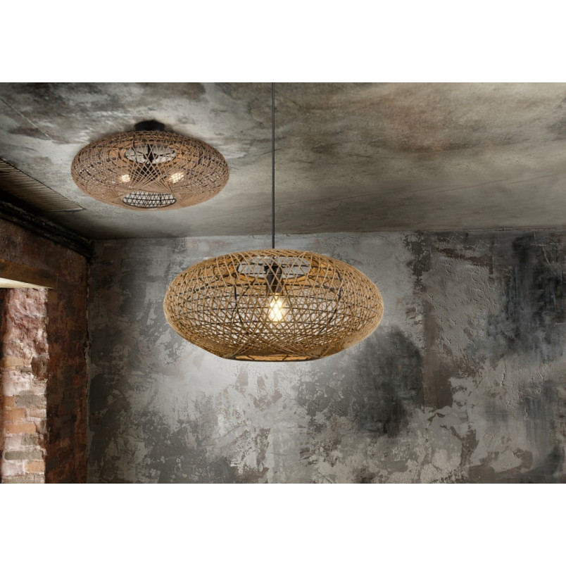 Plafon rattanowy boho Hedda | Trio - Stylowe oświetlenie