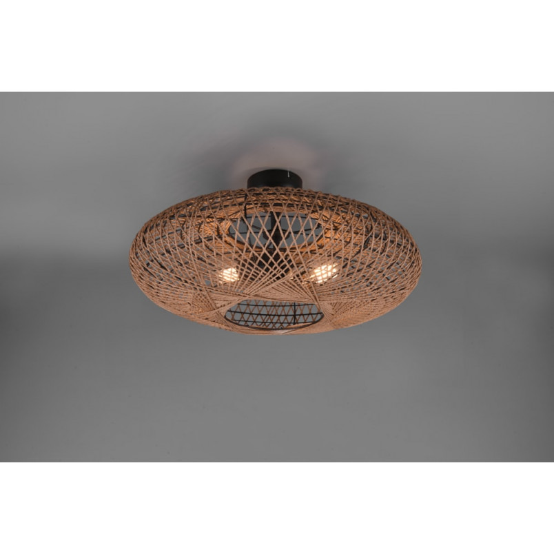 Plafon rattanowy boho Hedda | Trio - Stylowe oświetlenie