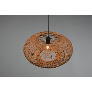 Lampa wisząca rattanowa Hedda | Trio - Brązowa, Boho | Kup online