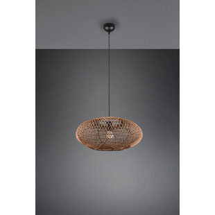 Lampa wisząca rattanowa Hedda | Trio - Brązowa, Boho | Kup online