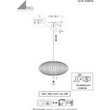 Lampa wisząca rattanowa Hedda | Trio - Brązowa, Boho | Kup online