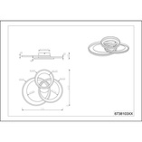 Plafon LED Trio Granada 71cm | Nowoczesne Oświetlenie