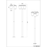 Latarnia Ogrodowa Cavado 220cm Antracyt Trio | Słupki Ogrodowe