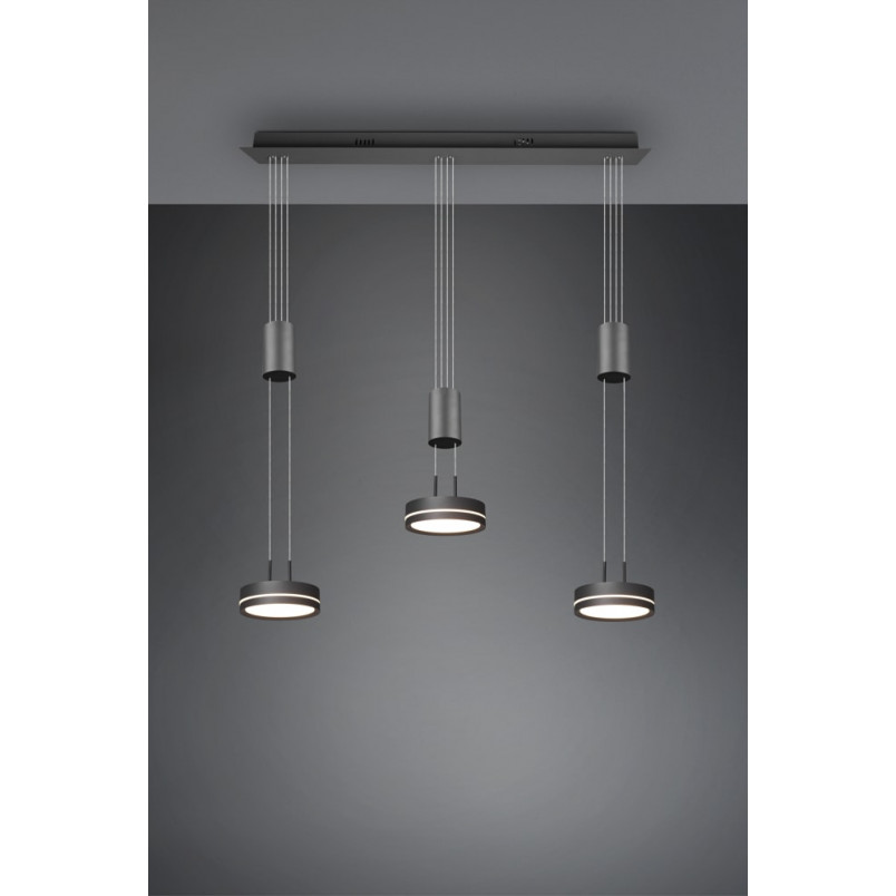 Lampa Wisząca LED Franklin Trio | Nowoczesny Design