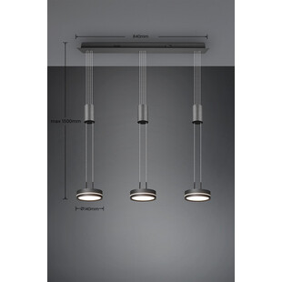 Lampa Wisząca LED Franklin Trio | Nowoczesny Design