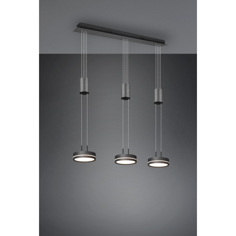 Lampa Wisząca LED Franklin Trio | Nowoczesny Design