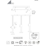 Lampa Wisząca LED Franklin Trio | Nowoczesny Design