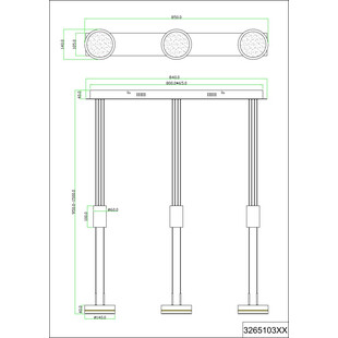 Lampa Wisząca LED Franklin Trio | Nowoczesny Design