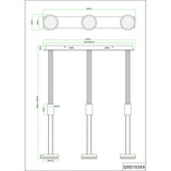 Lampa Wisząca LED Franklin Trio | Nowoczesny Design