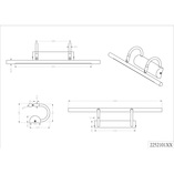 Kinkiet LED Cuadro - Trio | Retro, Nad Obraz, 48cm