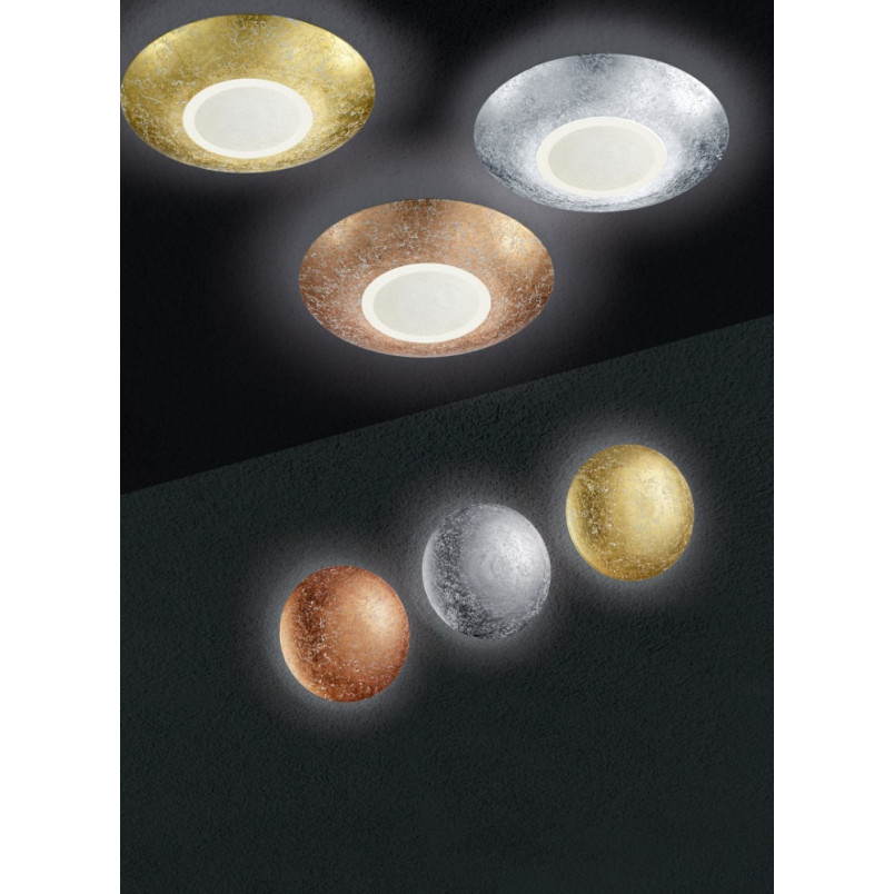 Kinkiet złoty Trio Chiros LED 22cm - Eleganckie oświetlenie