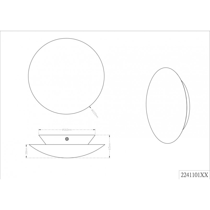 Kinkiet złoty Trio Chiros LED 22cm - Eleganckie oświetlenie