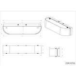 Kinkiet LED Adriano Trio | Minimalistyczny design, 30cm