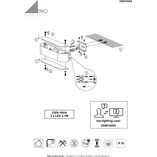 Kinkiet LED Adriano Trio | Minimalistyczny design, 30cm
