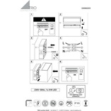 Kinkiet elewacyjny Trent 14 LED biały - Trio | Oświetlenie Ogrodowe