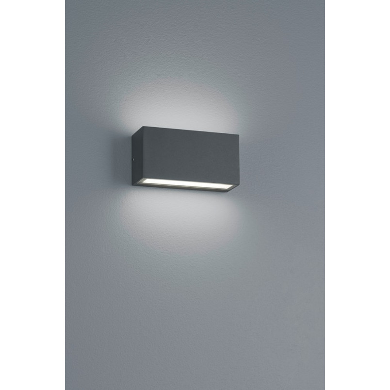Kinkiet elewacyjny Trent 14 LED antracyt | Trio - Oświetlenie
