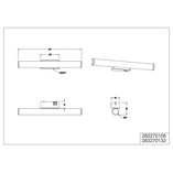 Kinkiet łazienkowy LED Trio Mattimo 40cm - Chrom