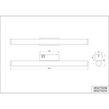 Kinkiet łazienkowy LED Trio Mattimo 60cm - Chrom