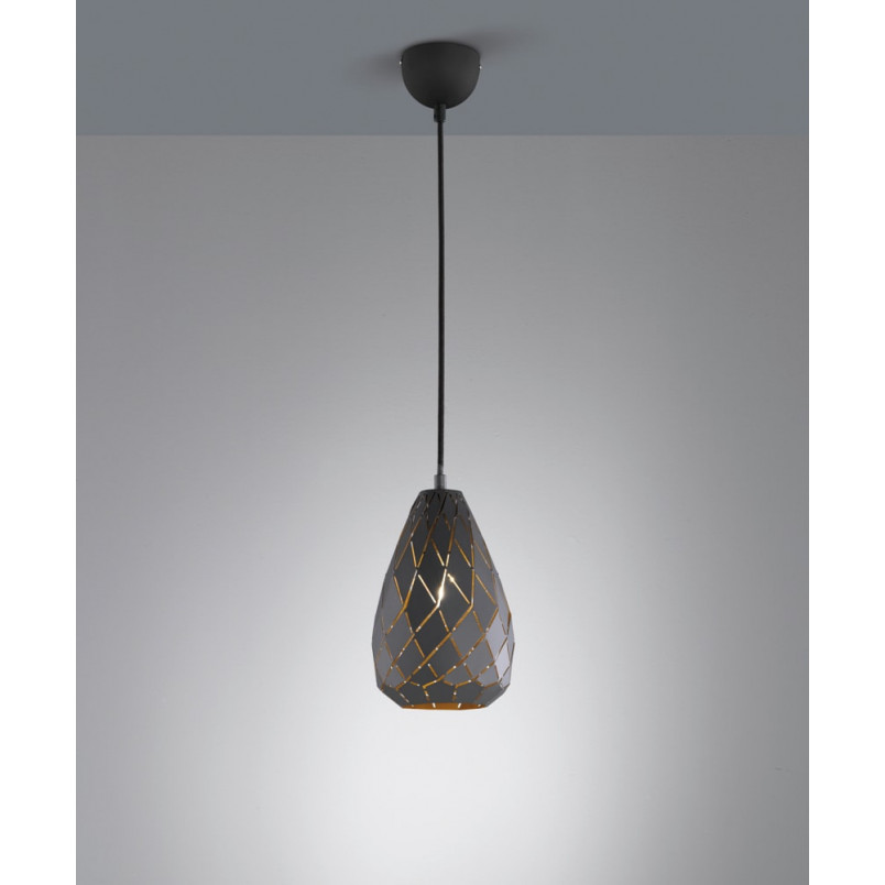 Lampa wisząca Onyx antracyt | Trio - Nowoczesny design
