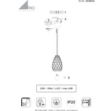 Lampa wisząca Onyx antracyt | Trio - Nowoczesny design