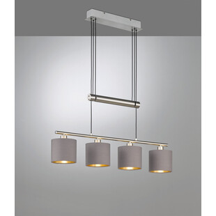 Lampa wisząca Garda IV szara Trio | Nowoczesny design