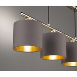 Lampa wisząca Garda IV szara Trio | Nowoczesny design