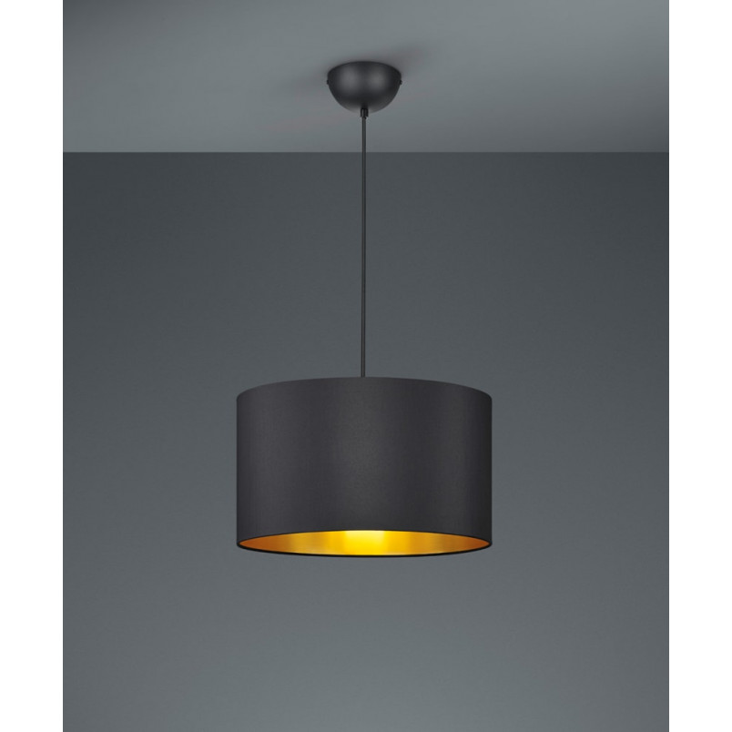 Lampa wisząca Hostel czarna Trio | Nowoczesne oświetlenie