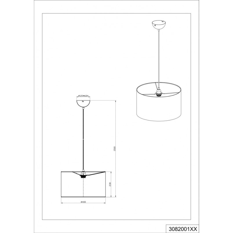Lampa wisząca Hostel czarna Trio | Nowoczesne oświetlenie