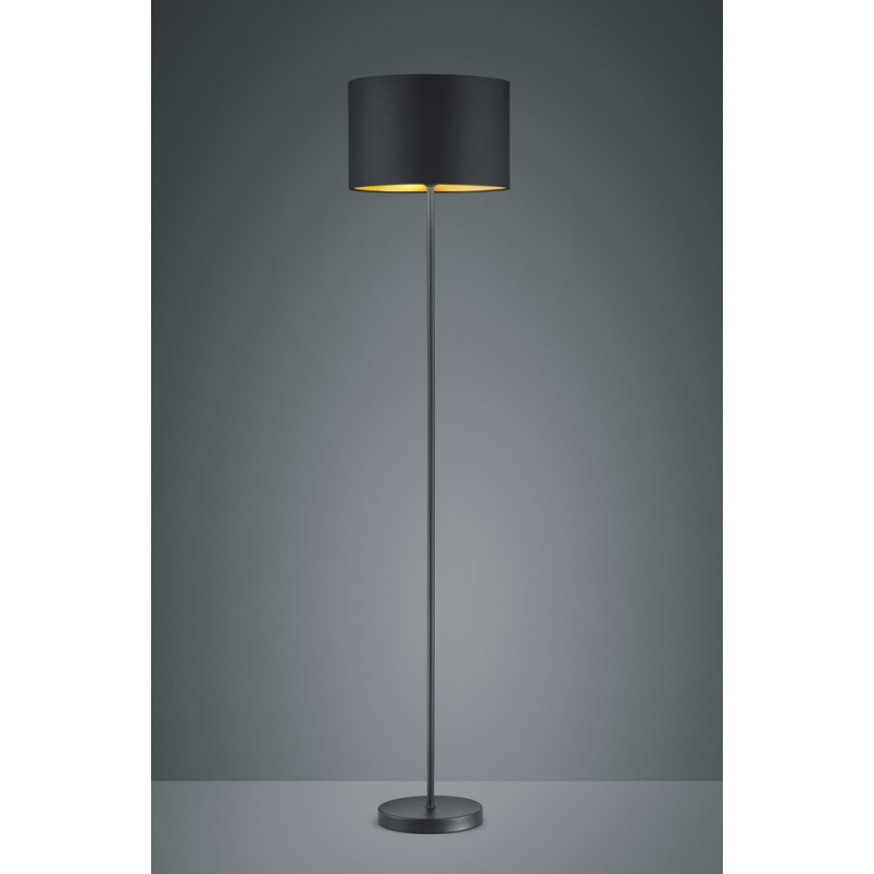 Lampa podłogowa Hostel czarna Trio | Eleganckie oświetlenie