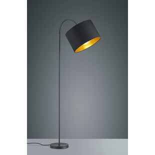Lampa podłogowa Hostel czarna Trio - Elegancki design | Sklep z lampami