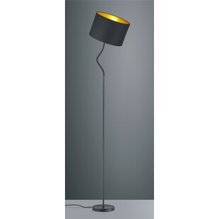 Lampa podłogowa Hostel czarna Trio - Elegancki design | Sklep z lampami