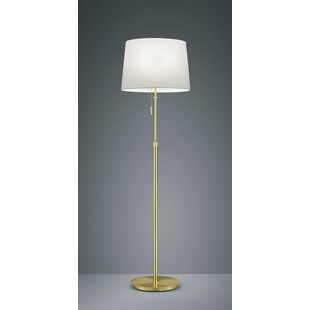 Lampa podłogowa Glamour Biała/Mosiądz - Trio Lyon | Kup Teraz