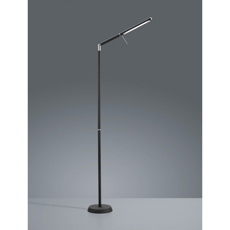 Lampa podłogowa LED Trio | Minimalistyczny design, czarny mat