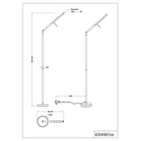 Lampa podłogowa LED Trio | Minimalistyczny design, czarny mat