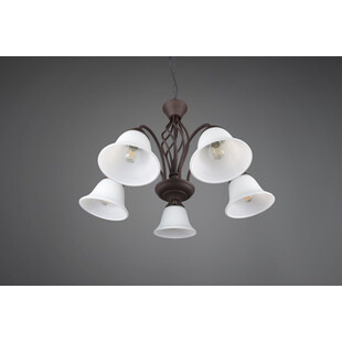 Żyrandol Rustica | Trio - Miedziano-biały, 60cm | Sklep z Lampami