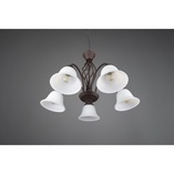 Żyrandol Rustica | Trio - Miedziano-biały, 60cm | Sklep z Lampami