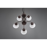 Żyrandol Rustica | Trio - Miedziano-biały, 60cm | Sklep z Lampami